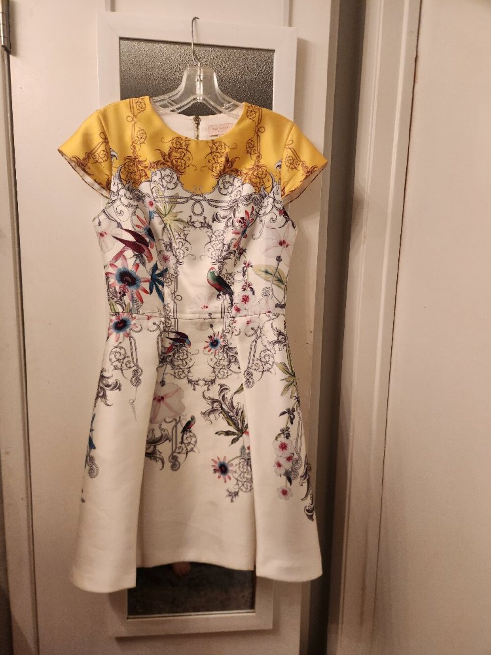 TED BAKER LONDON FIT & FLARE SKATER DRESS